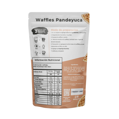 Premezcla Waffles Pan de yuca con Queso incluido 300g