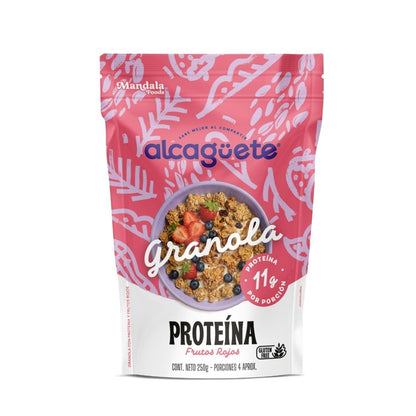 Granola con proteína sabor Frutos rojos 250 grm