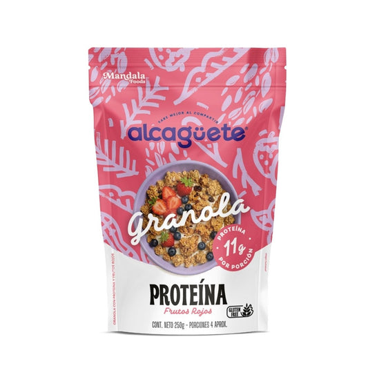 Granola con proteína sabor Frutos rojos 250 grm