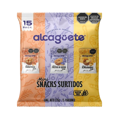 15 pack snacks sin gluten