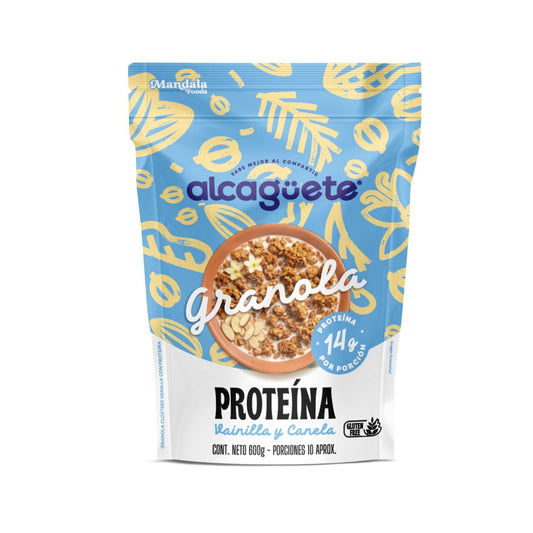 Granola con proteína sabor Vainilla Canela 600 grm