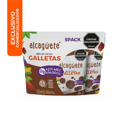 MP 5 pack Galletas Nibs Cacao Alcaguete 150g
