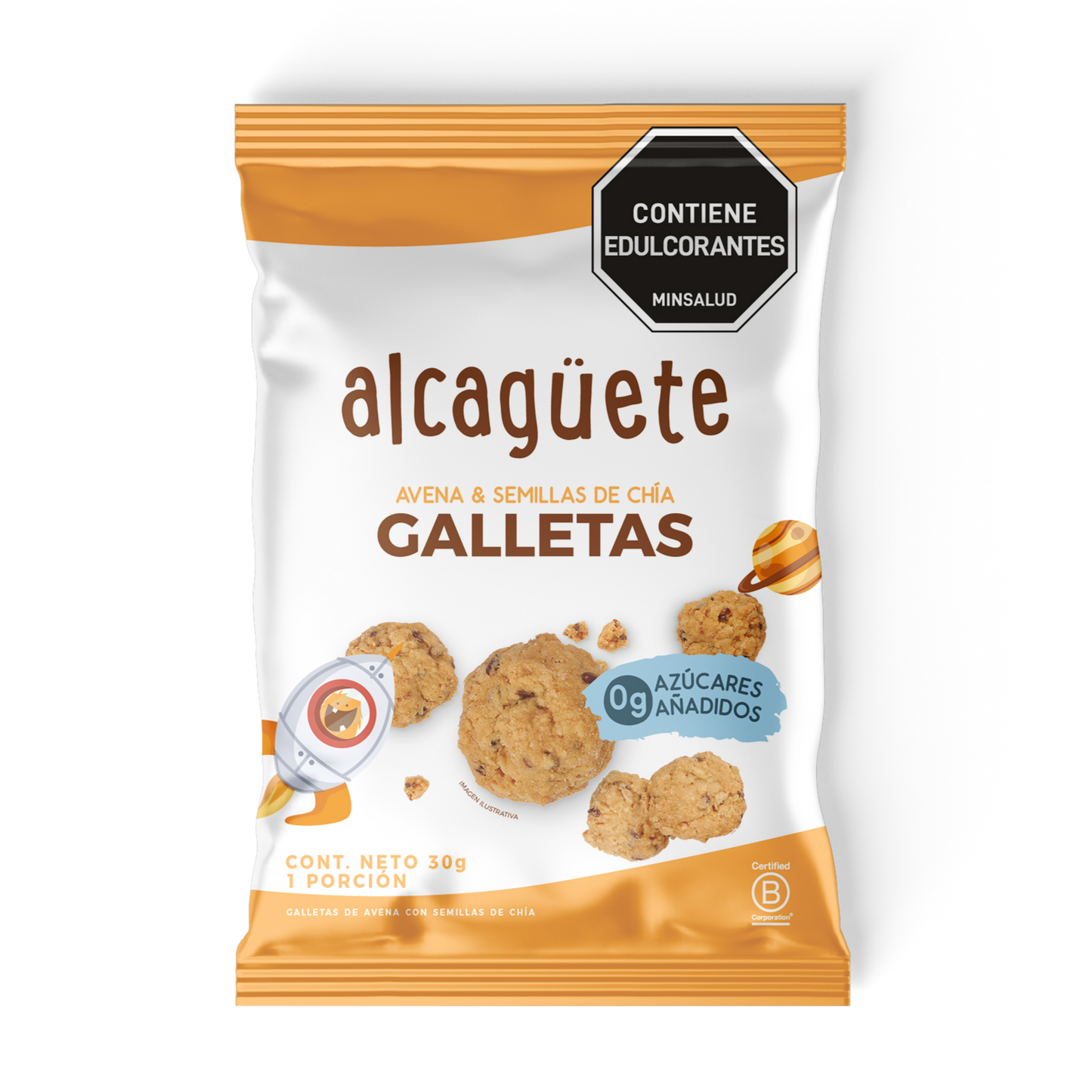 5 Pack Galleta de Avena y Chia Alcaguete
