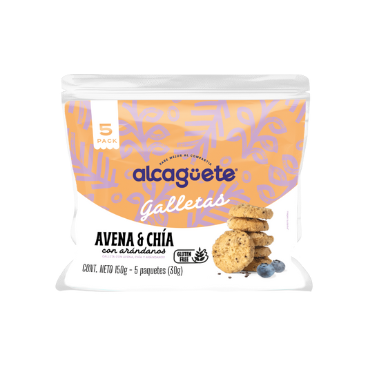 5 Pack Galleta de Avena y Chia Alcaguete