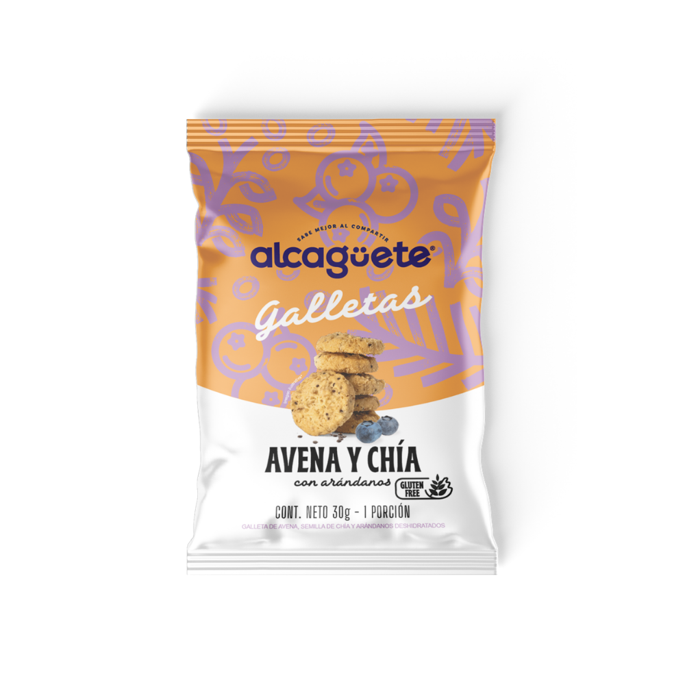 5 Pack Galleta de Avena y Chia Alcaguete