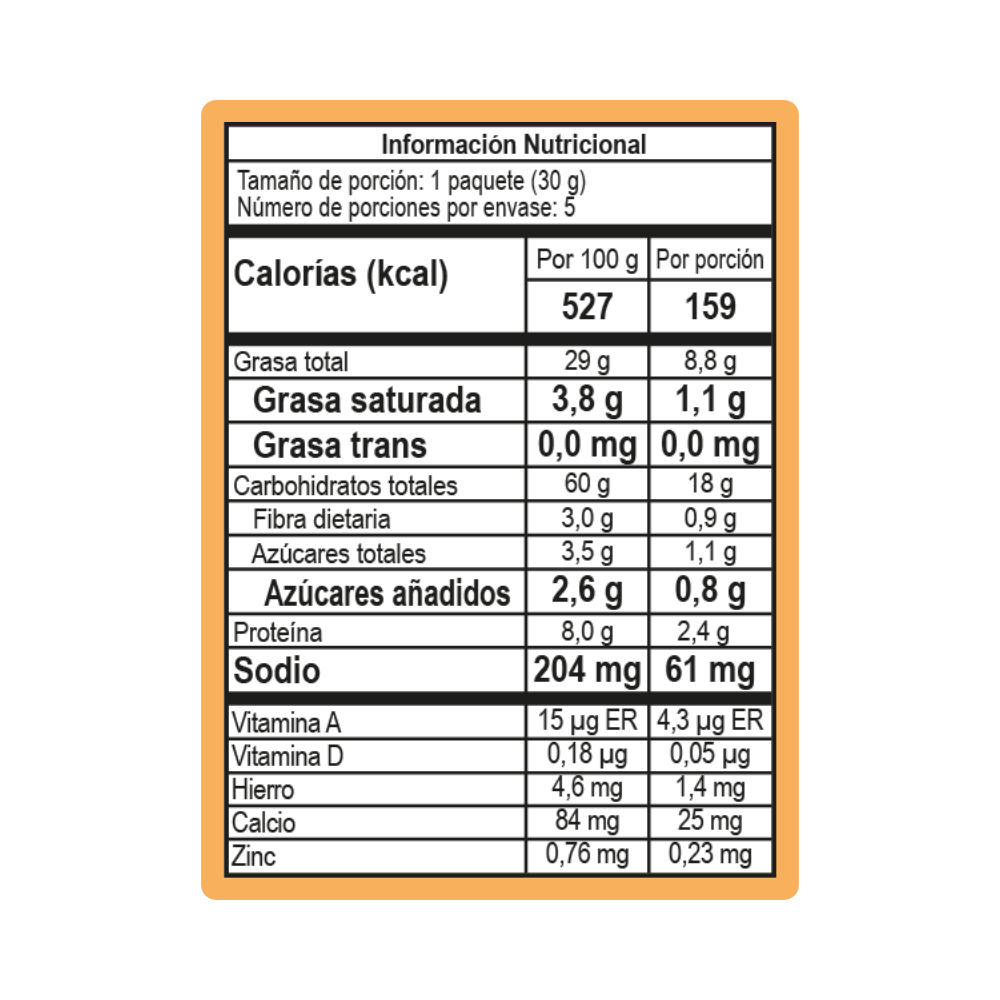 5 Pack Galleta de Avena y Chia Alcaguete