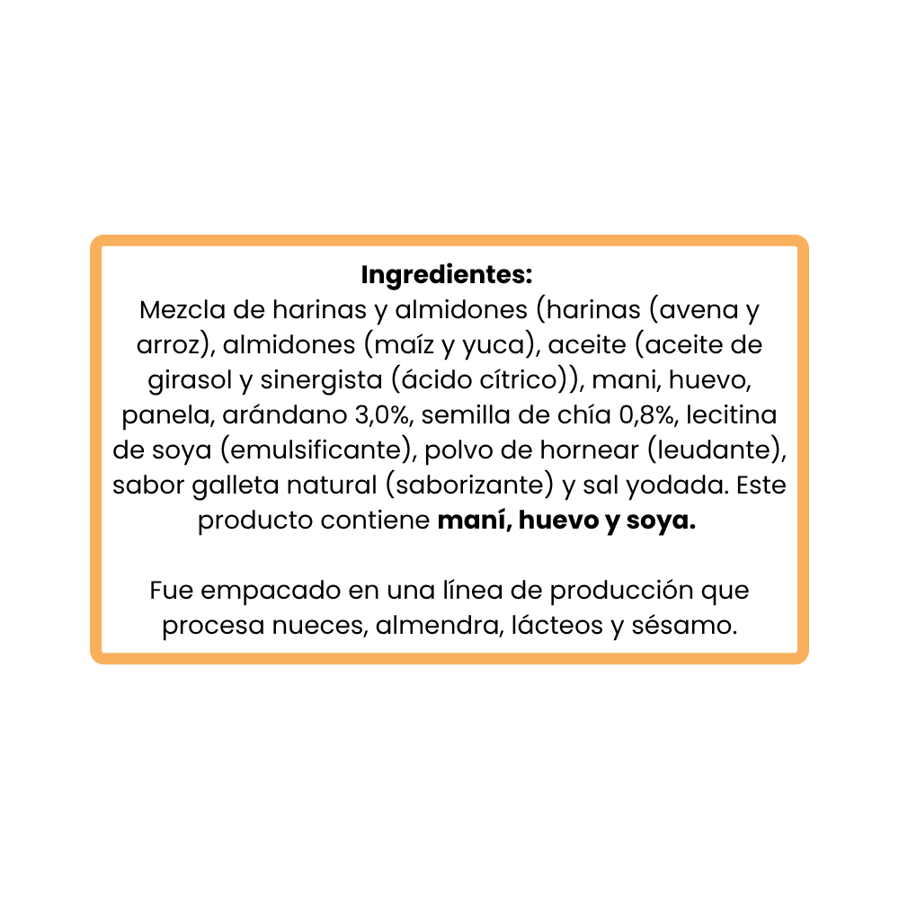 5 Pack Galleta de Avena y Chia Alcaguete