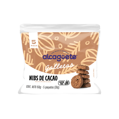5 Pack Galletas Nibs de Cacao