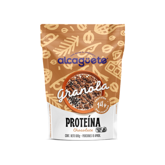 Granola con proteína sabor chocolate 600 grm