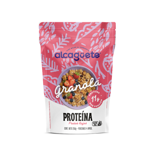 Granola con proteína sabor Frutos rojos 250 grm