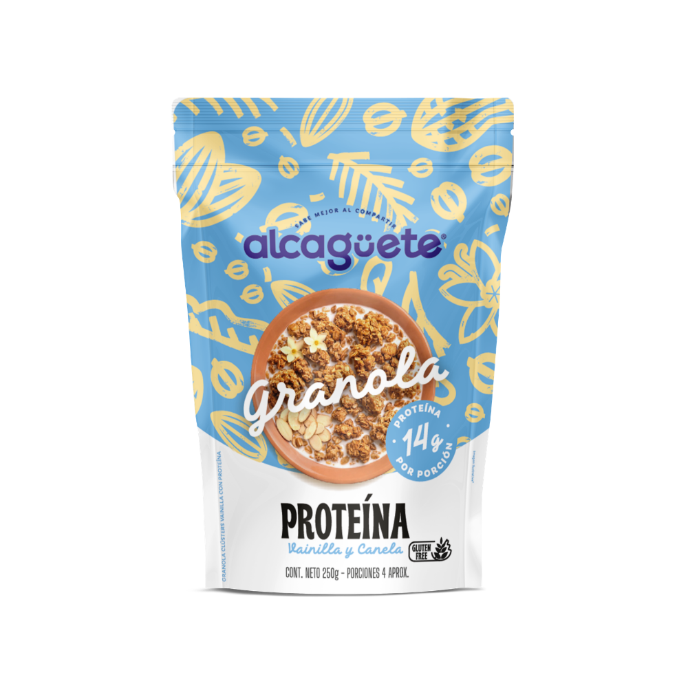Granola con proteína sabor Vainilla Canela 250 grm