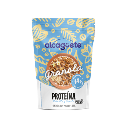 Granola con proteína sabor Vainilla Canela 250 grm