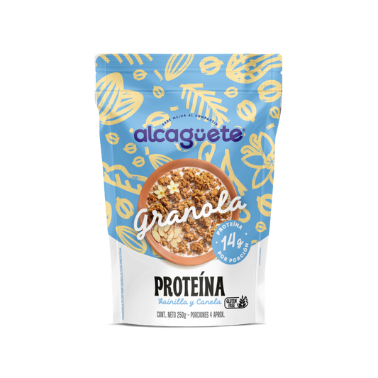 Granola con proteína sabor Vainilla Canela 250 grm