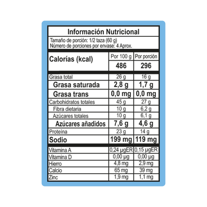 Granola con proteína sabor Vainilla Canela 250 grm