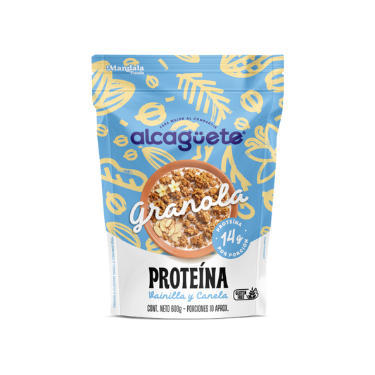 Granola con proteína sabor Vainilla Canela 600 grm