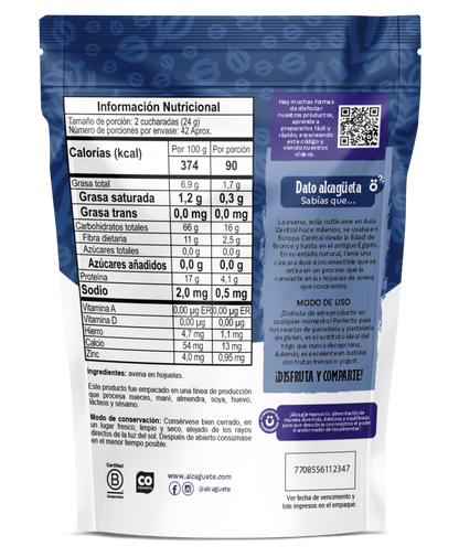 Avena Sin Gluten 1000gr