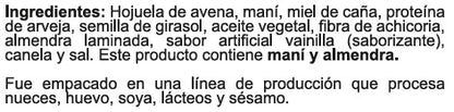 Granola con proteína sabor Vainilla Canela 600 grm