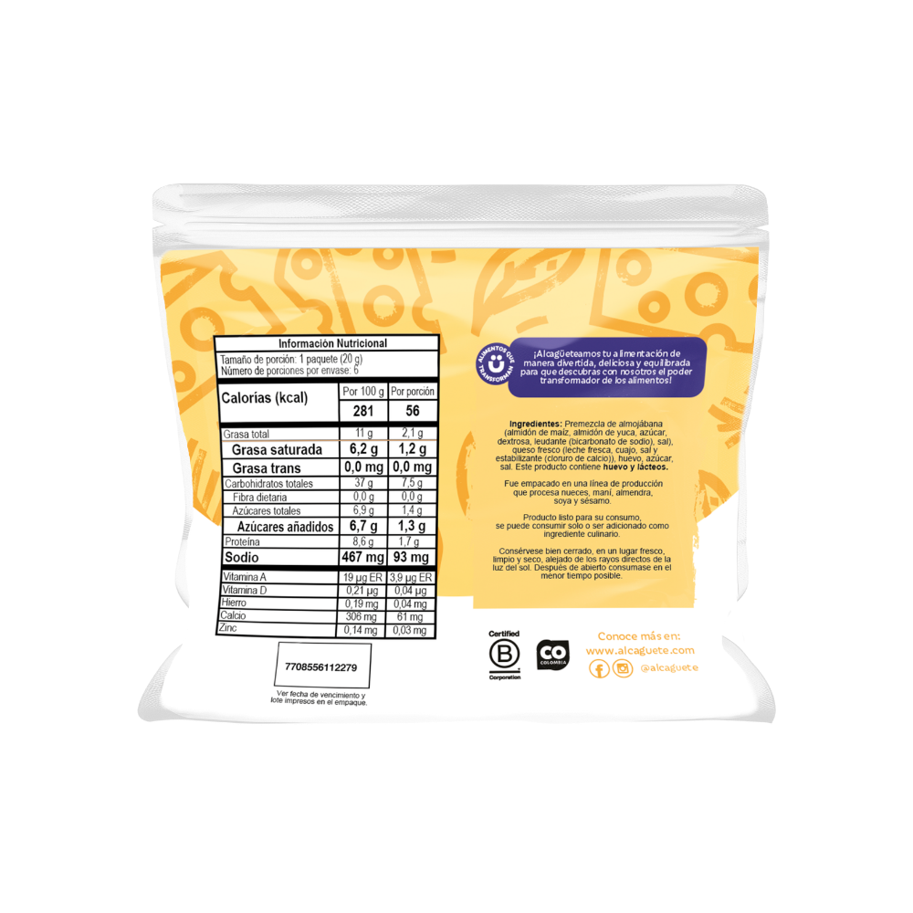 6 Pack Mini Almojabanas Alcaguete x 120g