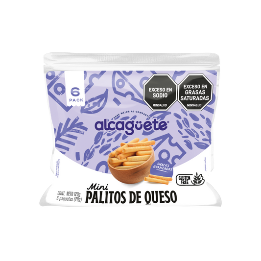6 Pack Mini Palitos de Queso Alcaguete x 120g