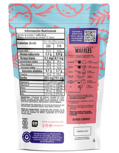 Premezcla Waffles Buñuelo 380g