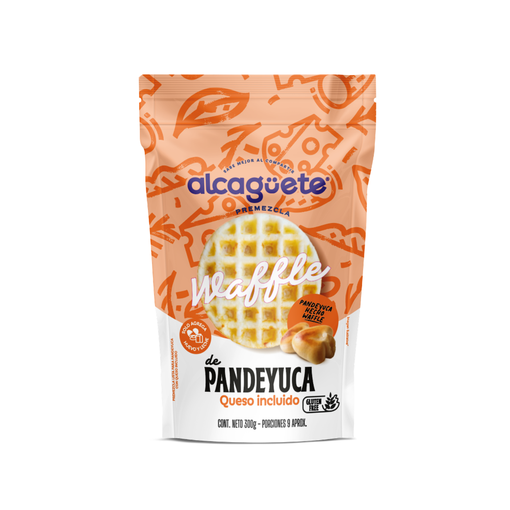 Premezcla Waffles Pandeyuca con Queso incluido 300g